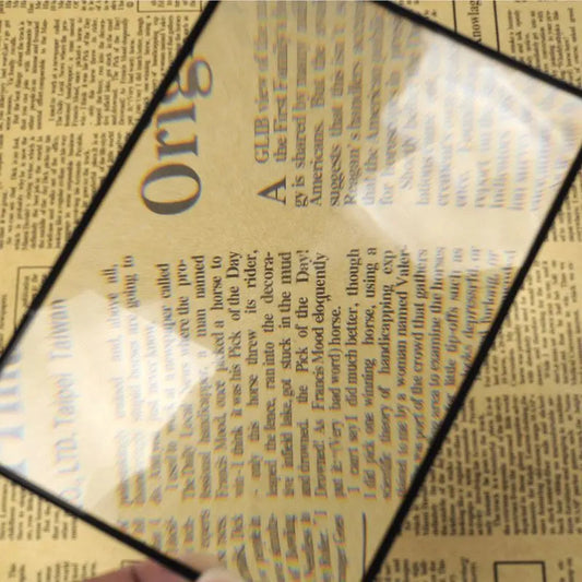 Full Page Large Sheet Magnifier Glass Reading Aid