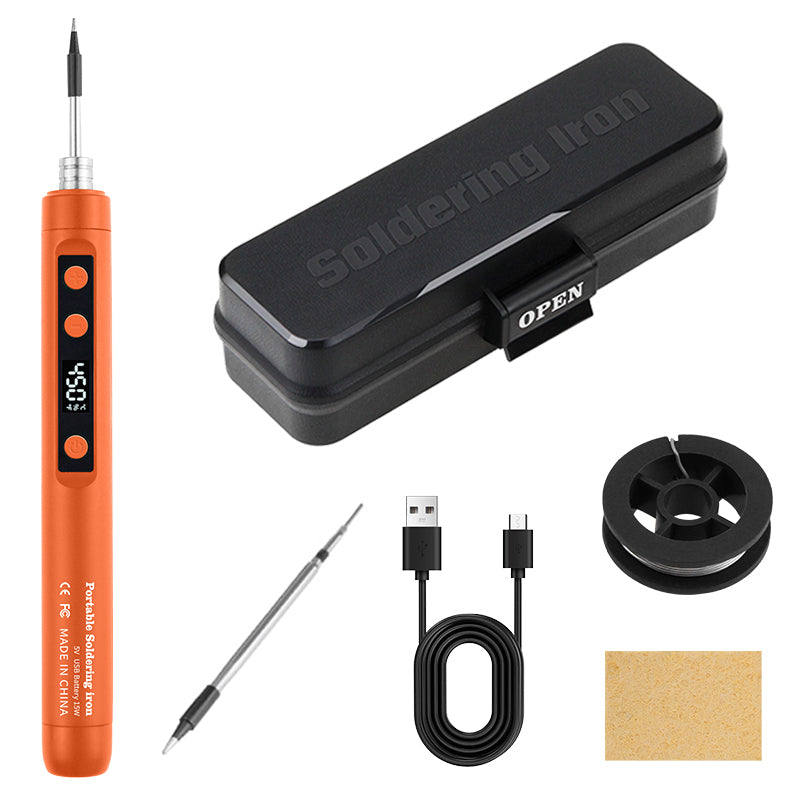 USB Soldering Iron Temperature Adjustable Mini Soldering Iron Set