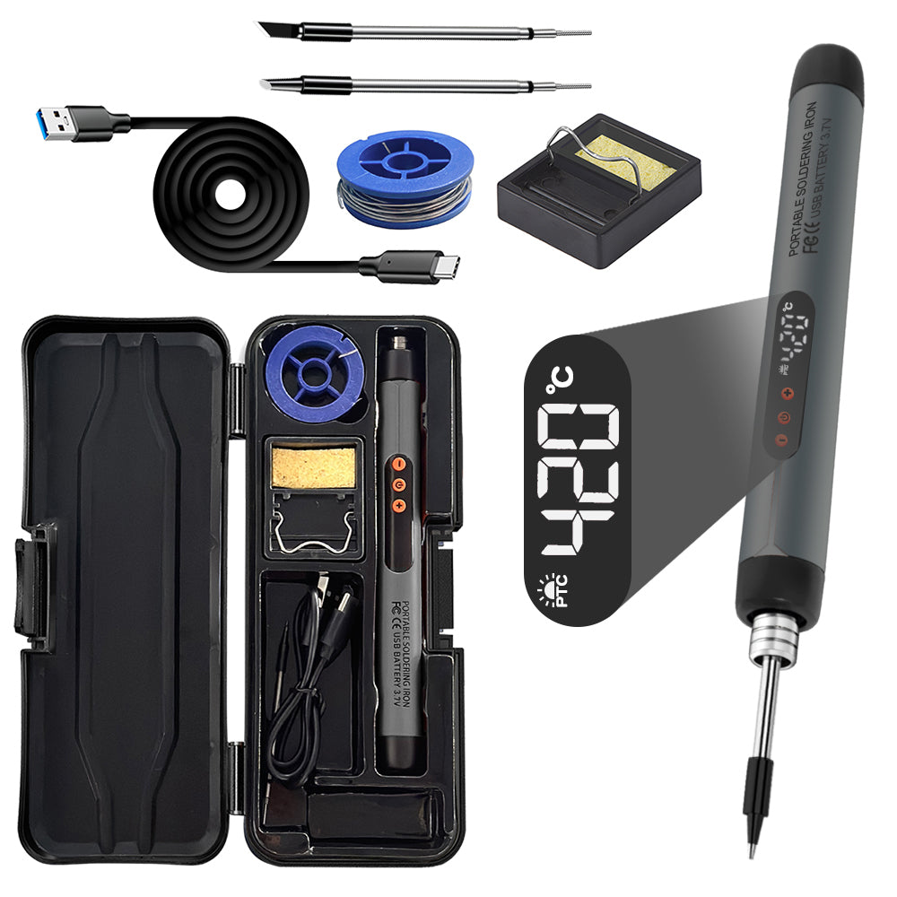 USB Soldering Iron Temperature Adjustable Mini Soldering Iron Set
