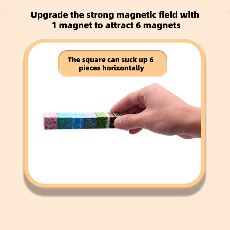 DIY Magnet Cube Montessori Magnetic Building Blocks