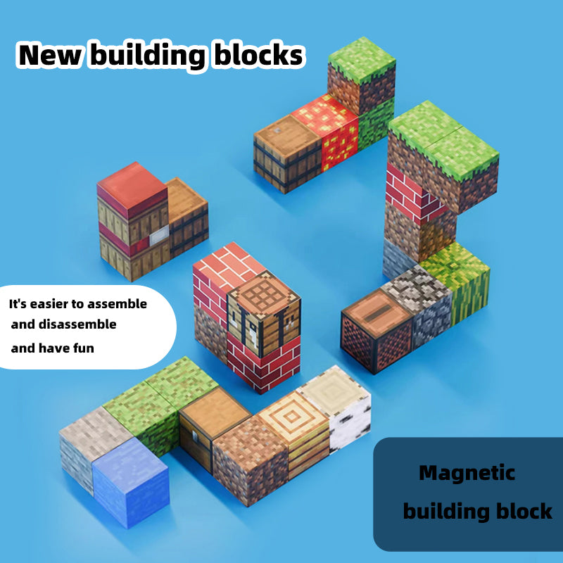 DIY Magnet Cube Montessori Magnetic Building Blocks