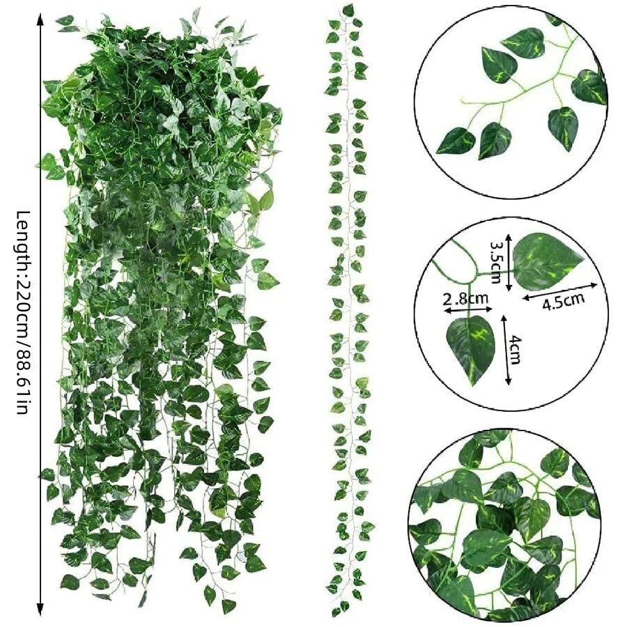 Artificial Plant Green Ivy Leaf Fake Plant Creeper DIY Hanging Vine