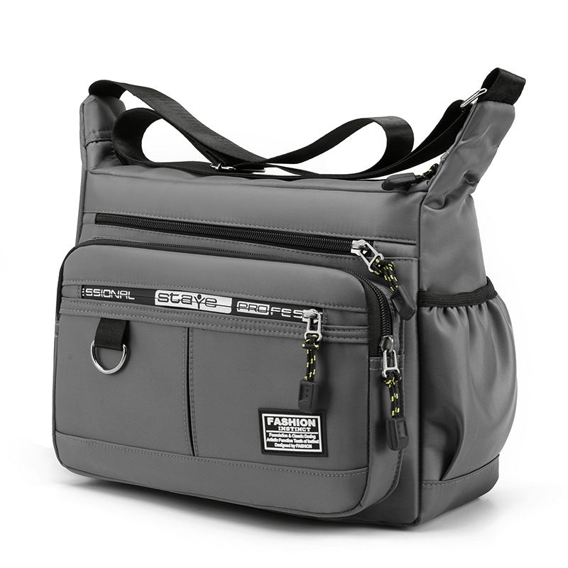 Men's Casual Multi-layer Pocket Fashion Single Shoulder Crossbody Messenger Bag