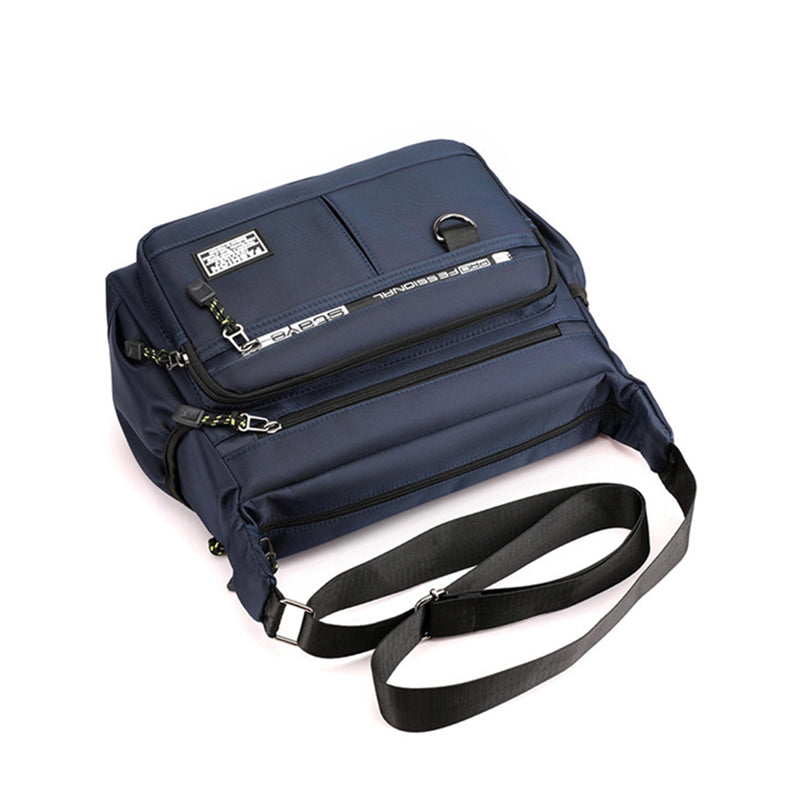 Men's Casual Multi-layer Pocket Fashion Single Shoulder Crossbody Messenger Bag