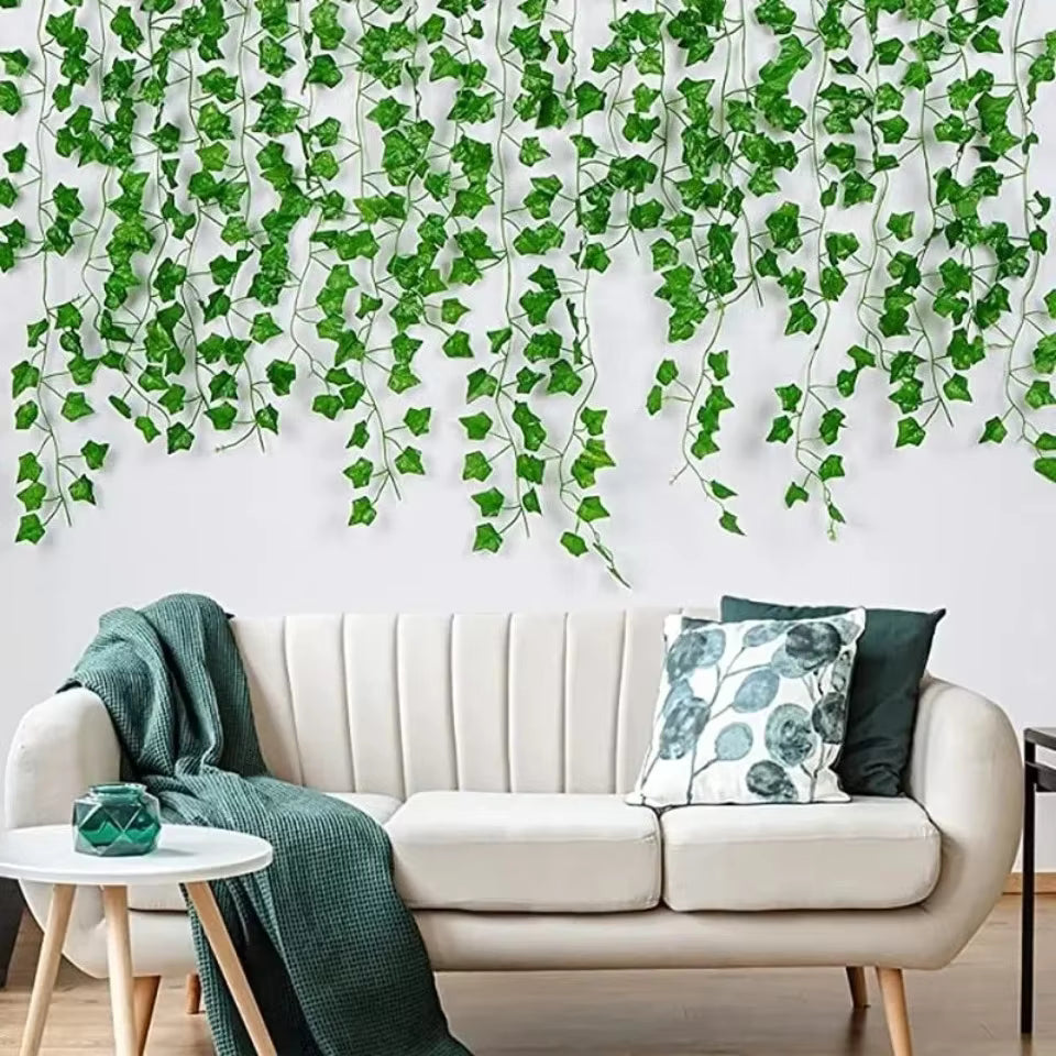 Artificial Plant Green Ivy Leaf Fake Plant Creeper DIY Hanging Vine