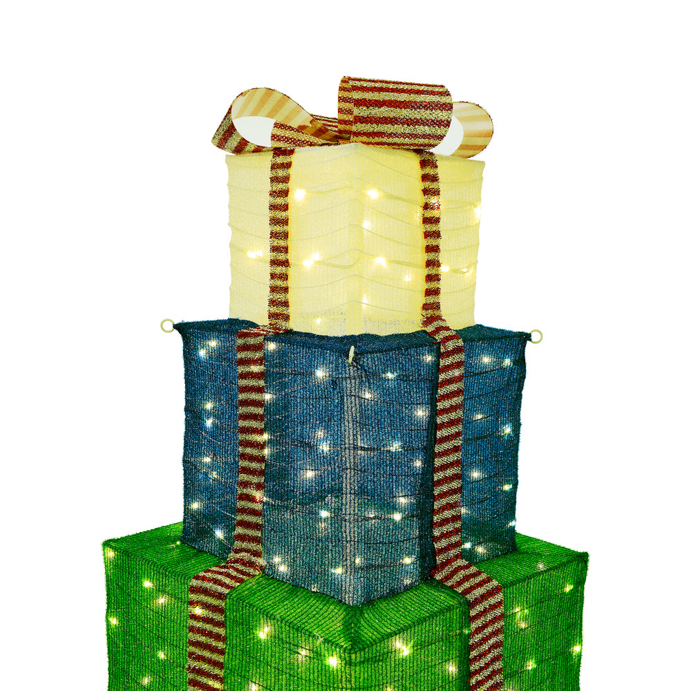 3D LED Christmas Gift Boxes Light with 8 Lighting Effects