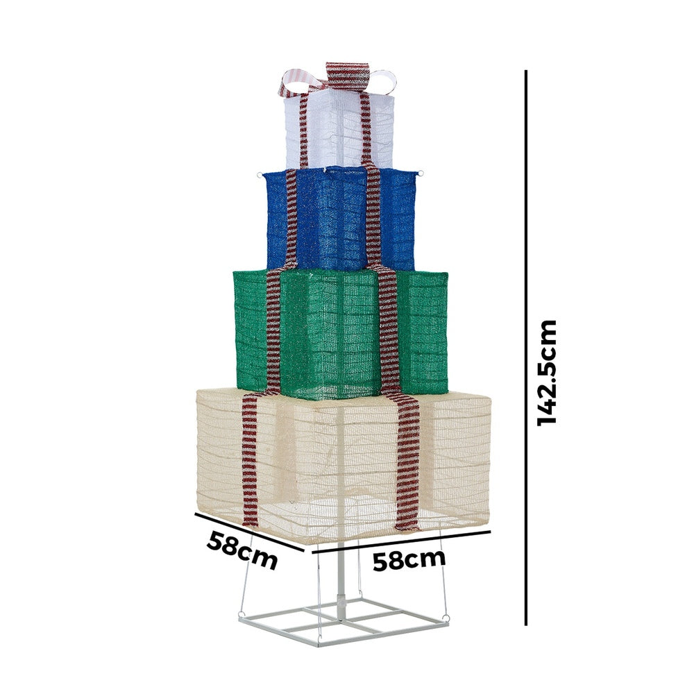 3D LED Christmas Gift Boxes Light with 8 Lighting Effects