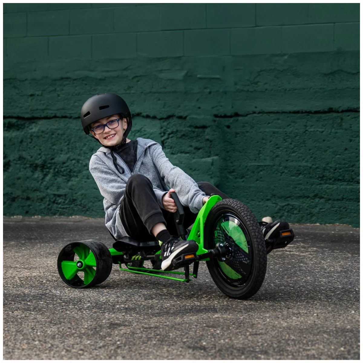 Huffy Green Machine Drift Trike Sturdy Outdoor Kids Ride On Toy