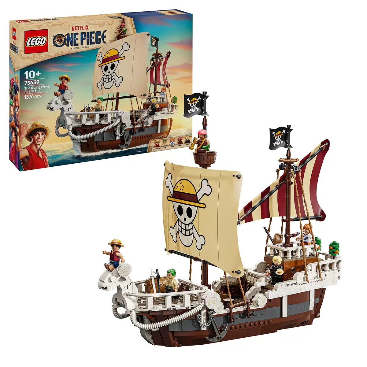 LEGO 75639 ONE PIECE The Going Merry Pirate Ship Building Set 1376 Pieces