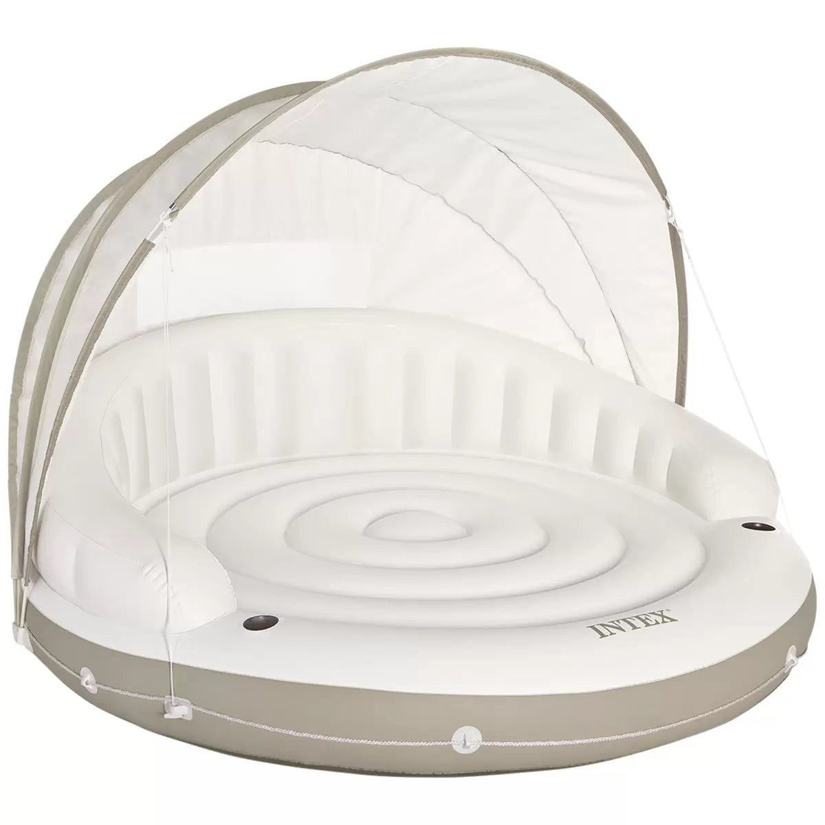 Intex Inflatable Pool Float Lounge Removable Canopy Sunshade 200kg Capacity