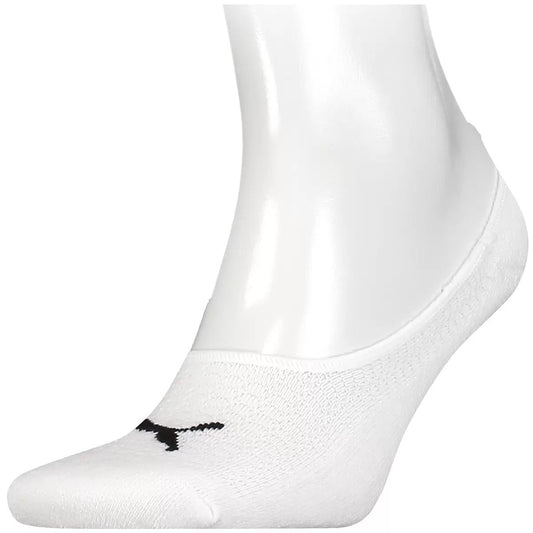 PUMA Mens Liner Socks 6 Pair Pack White Low Cut Size US 13-15