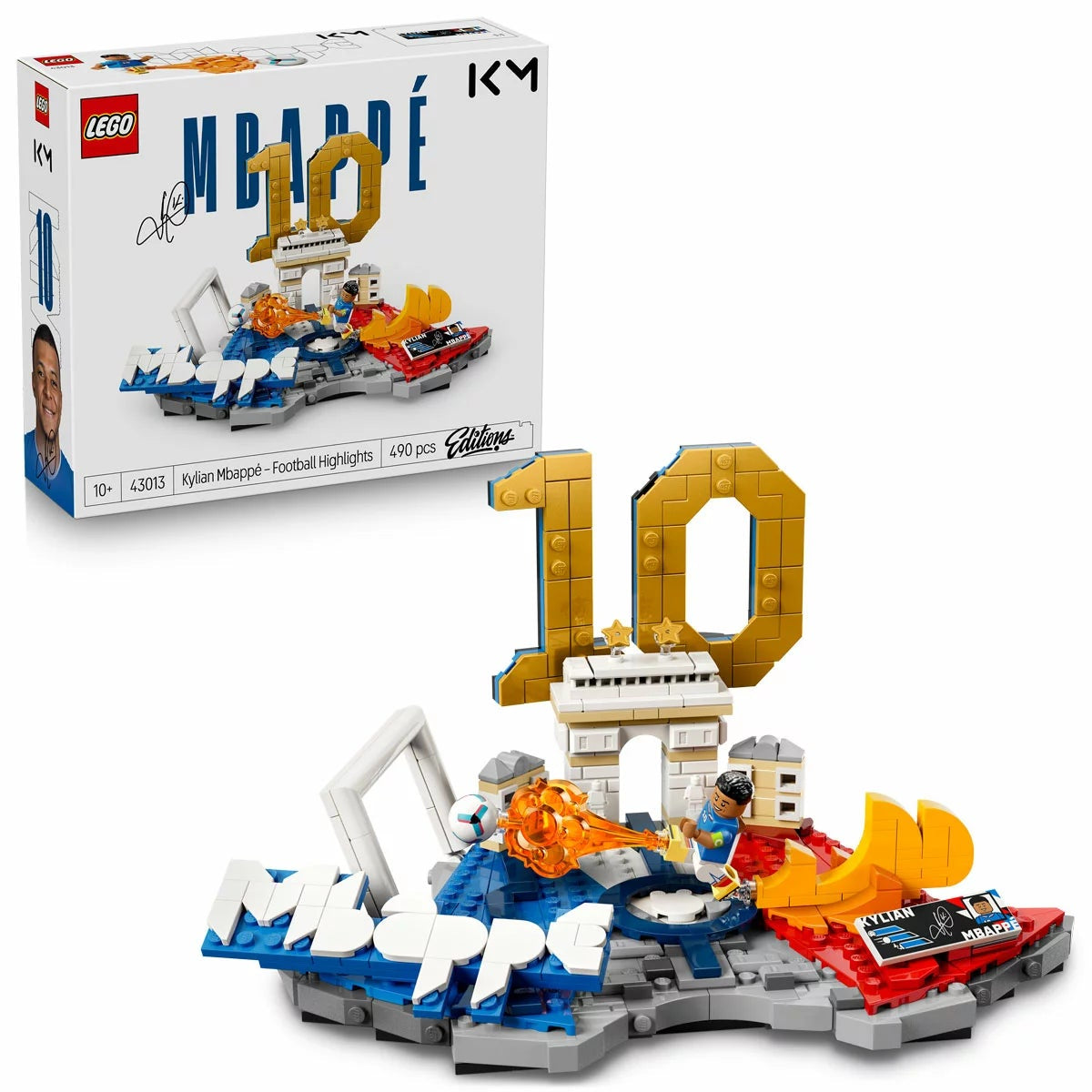 LEGO 43013 Kylian Mbappe Football Highlights 1577 Piece 2-in-1 Set 18+