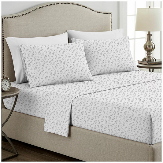 Boutique Living Flannel Sheet Set King Single 100% Cotton Lagoon Winter Bedding