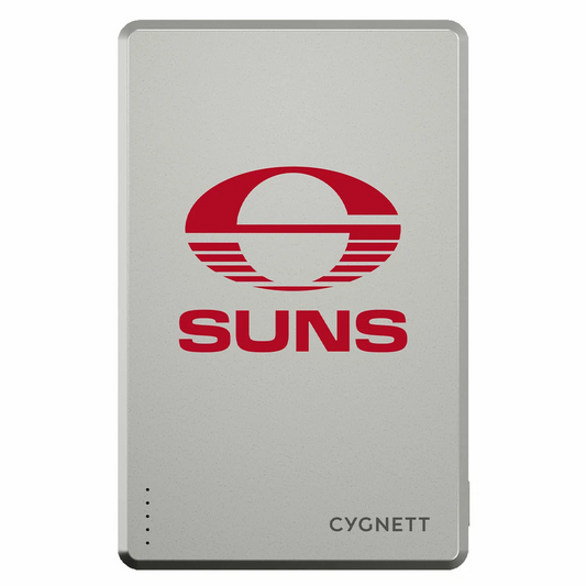 Cygnett Slim Mag Power Bank 5000mAh Gold Coast Suns MagSafe Compatible