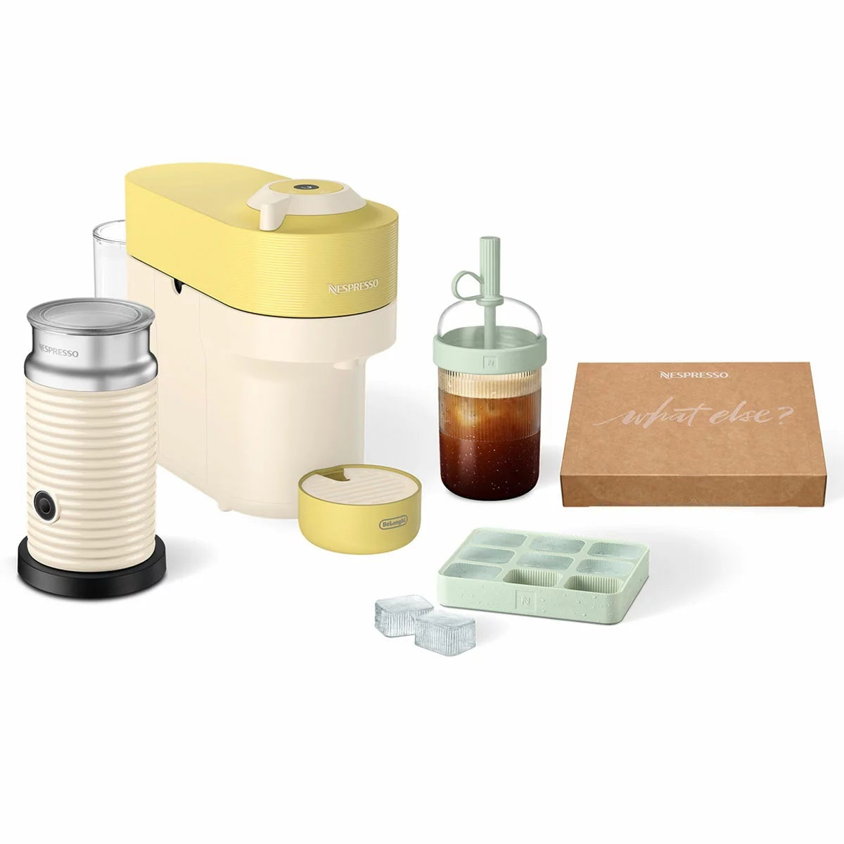 DeLonghi Vertuo Pop Nespresso Coffee Machine Lemon Value Pack ENV90LAE