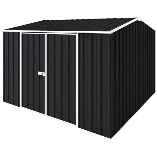 EasyShed Gable Roof Garden Shed 3x3m Monument Steel Storage 2.1m