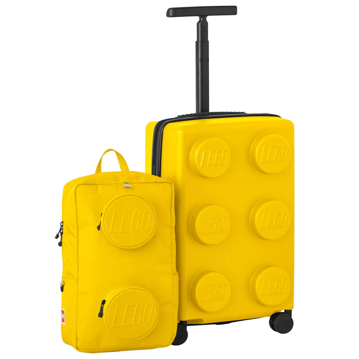 LEGO Carry On & Backpack Set Yellow Kids Travel Luggage TSA Lock 2 Piece
