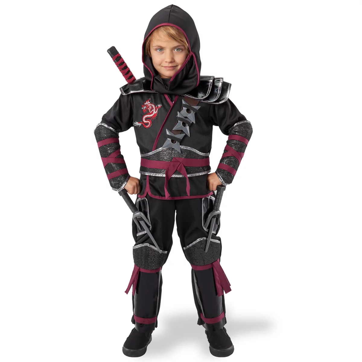 Teetot Adventure Factory Ninja Costume Kids Size 5-6 Role Play Dress Up