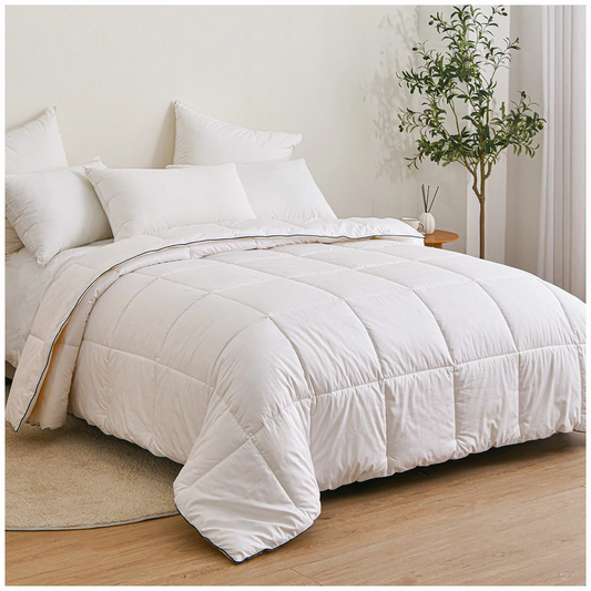 Onkaparinga All Seasons Wool Quilt King 240x210cm Australian Wool Cotton Cover