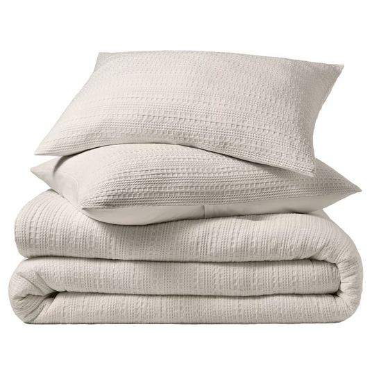 Evergrace Home King Comforter 3 Piece Bedding Set Beige Soft Luxury Quilt