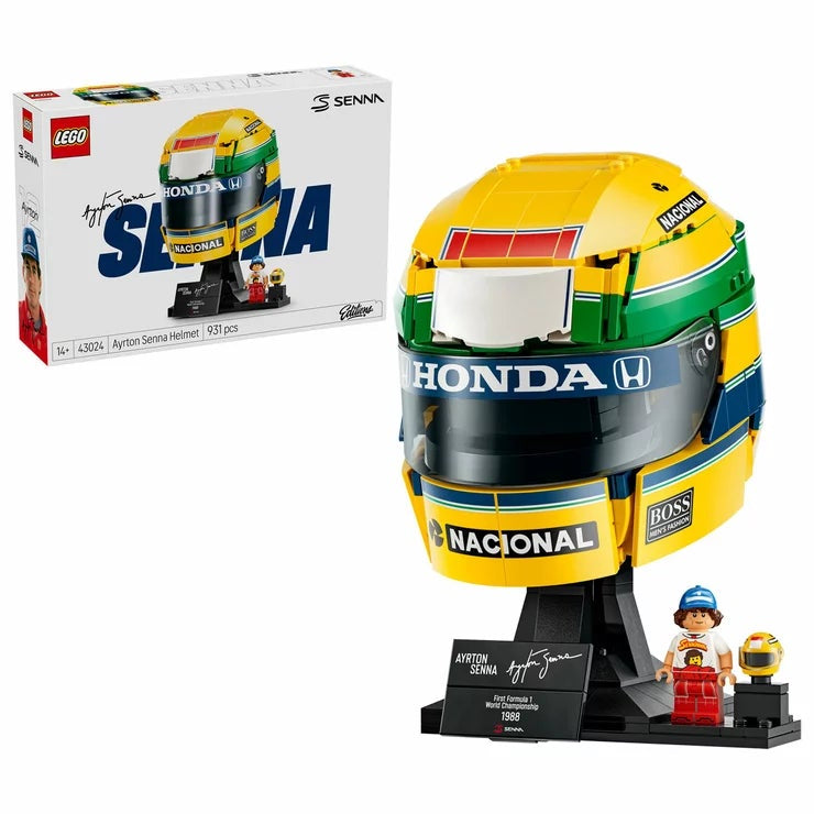 LEGO Editions Ayrton Senna Helmet 43024 F1 931 Piece Building Set