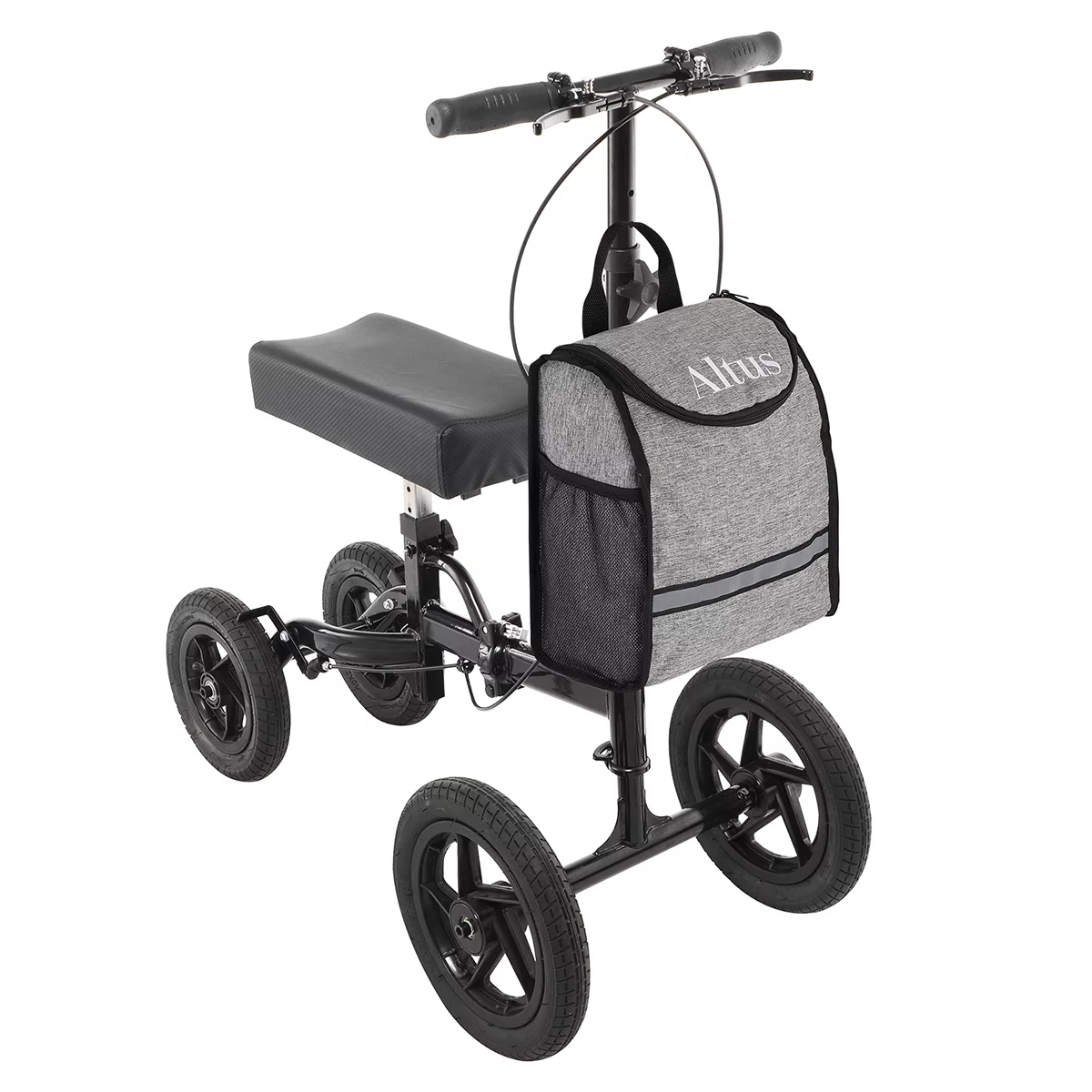 Altus Knee Walker Scooter Foldable Steering Lock Pneumatic Tires Mobility Aid