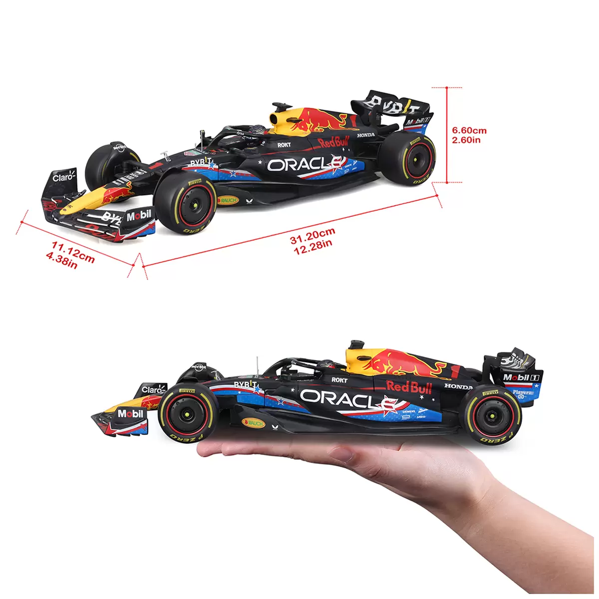 Maisto 1:18 Scale Formula 1 Diecast Cars Oracle Red Bull Racing 2023 Austin Max Free Shipping