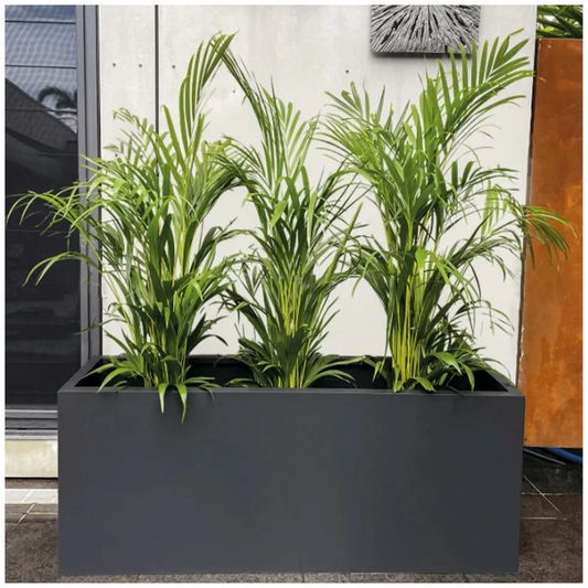 Greenlife Designer Planter Box 1200x400x500mm Charcol Garden Raised Bed Pot