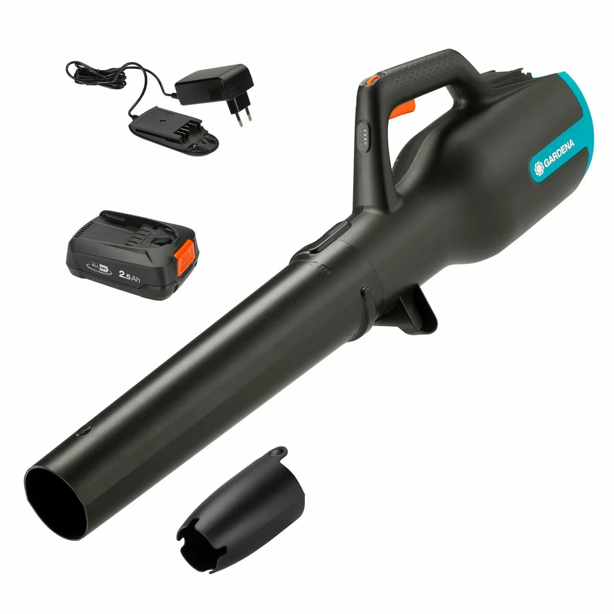 GARDENA PowerJet 18V Cordless Yard Leaf Blower Kit Battery Charger Included