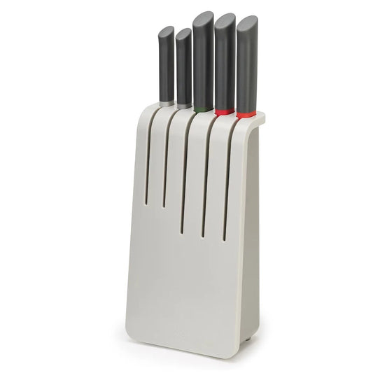 Joseph Joseph Duo 5 Piece Kitchen Knife Set Japanese Stainless Steel Block