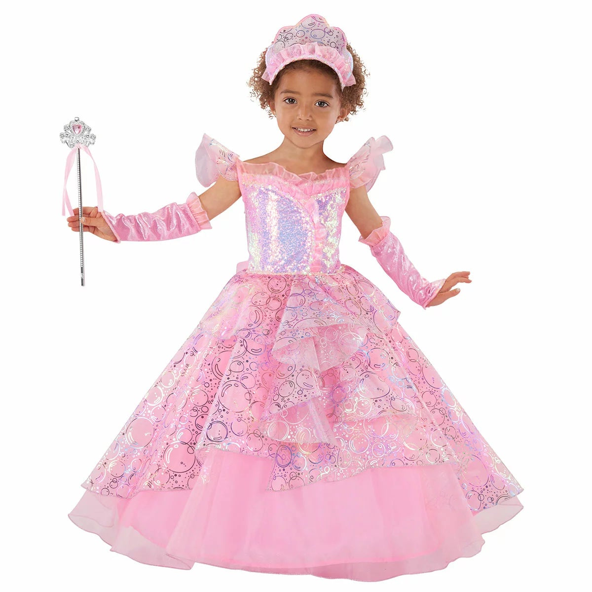 Teetot Pink Bubble Princess Costume Girls 7-8 Years Princess Factory