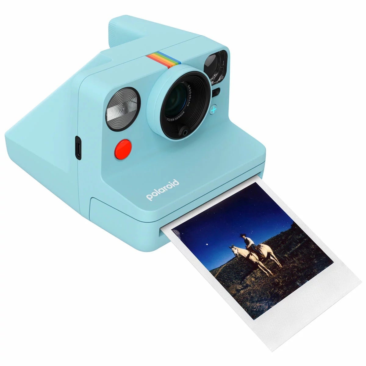 Polaroid Now+ Generation 3 Instant Camera Arctic Blue Bluetooth 9163