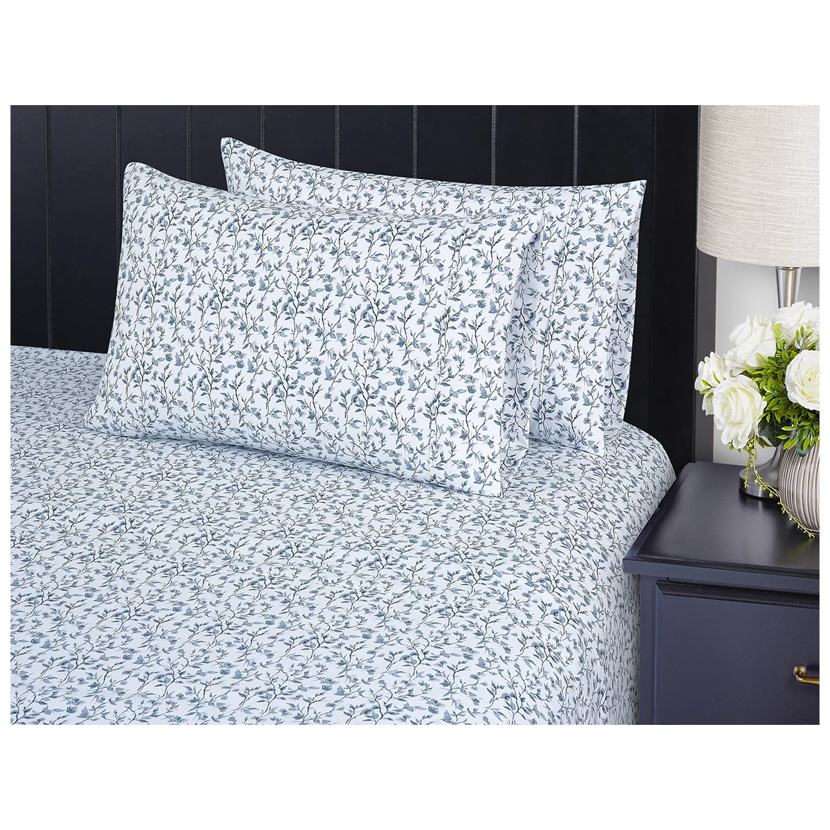 South Point Home Fashions Poly Flannel Sheet Set 6 Piece Queen Branch Song