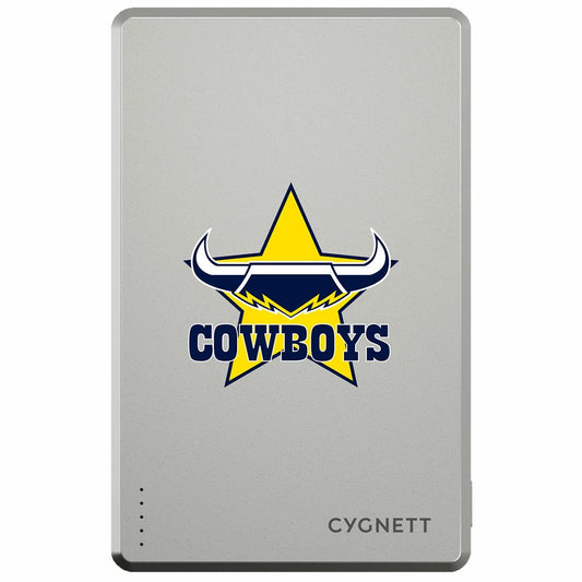 Cygnett NRL 5K Mag Power Bank Cowboys 5000mAh Wireless 20W USB-C