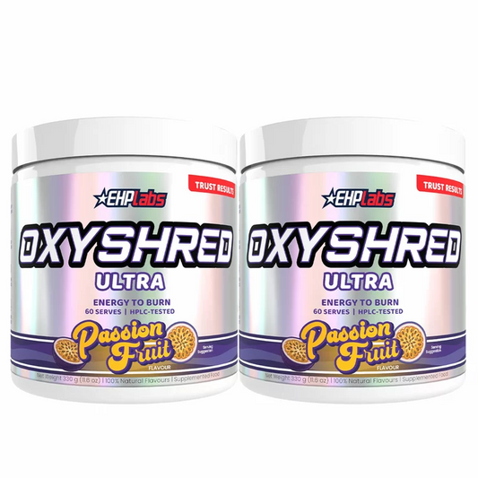 EHPlabs OxyShred Twin Pack Passion Fruit 2 x 60 Servings Energy Support