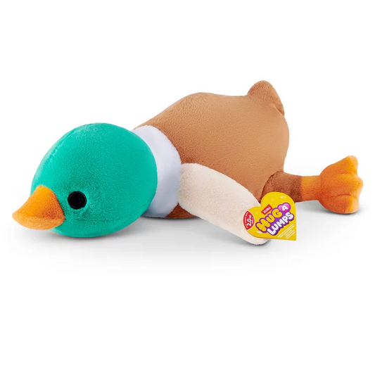 Hug-A-Lumps Large Weighted Plush 2kg Duck Soft Cuddly Comfort Stuffed Toy