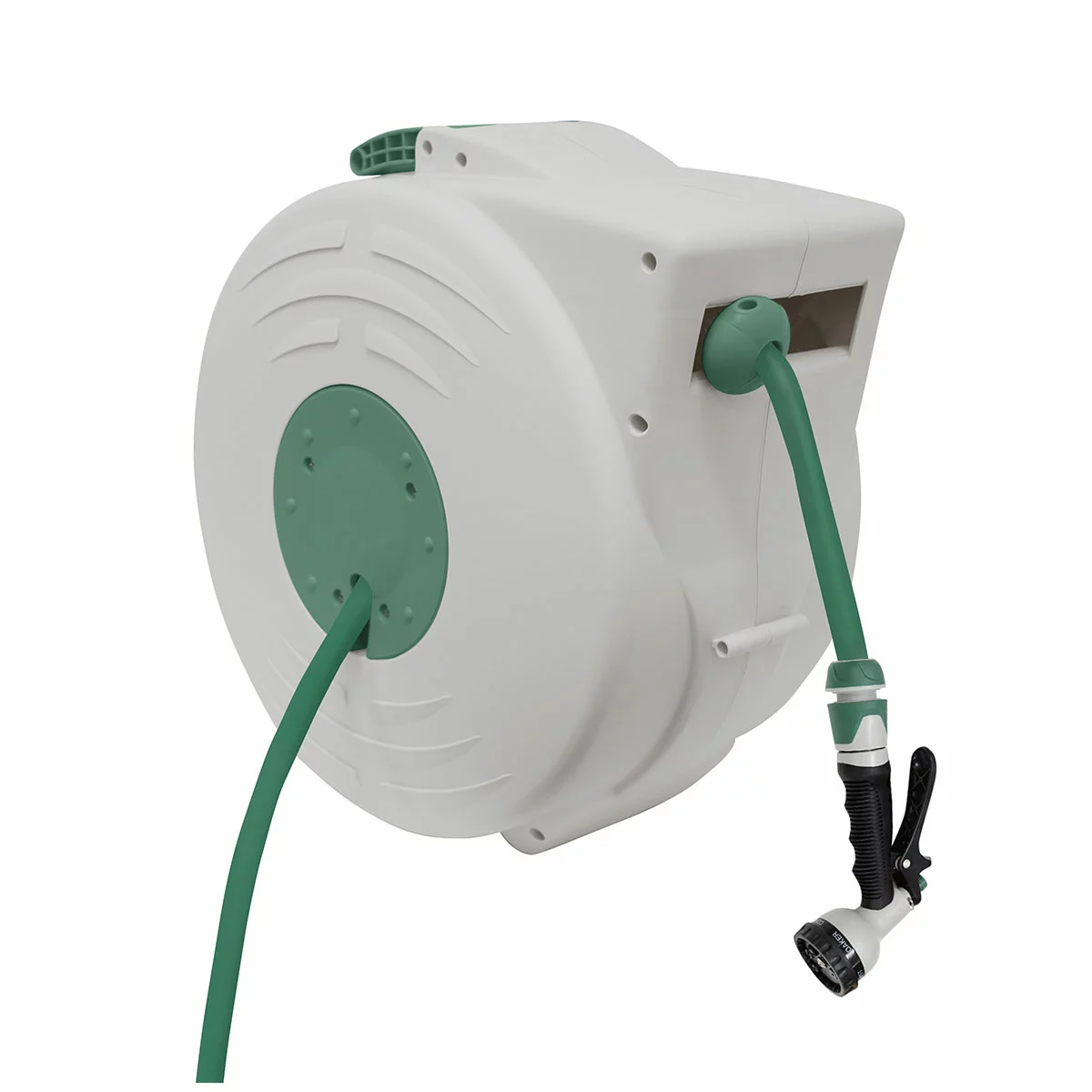 Hills 25M Auto Retracting Garden Hose Reel Wall Mounted UV Resistant Water Hose