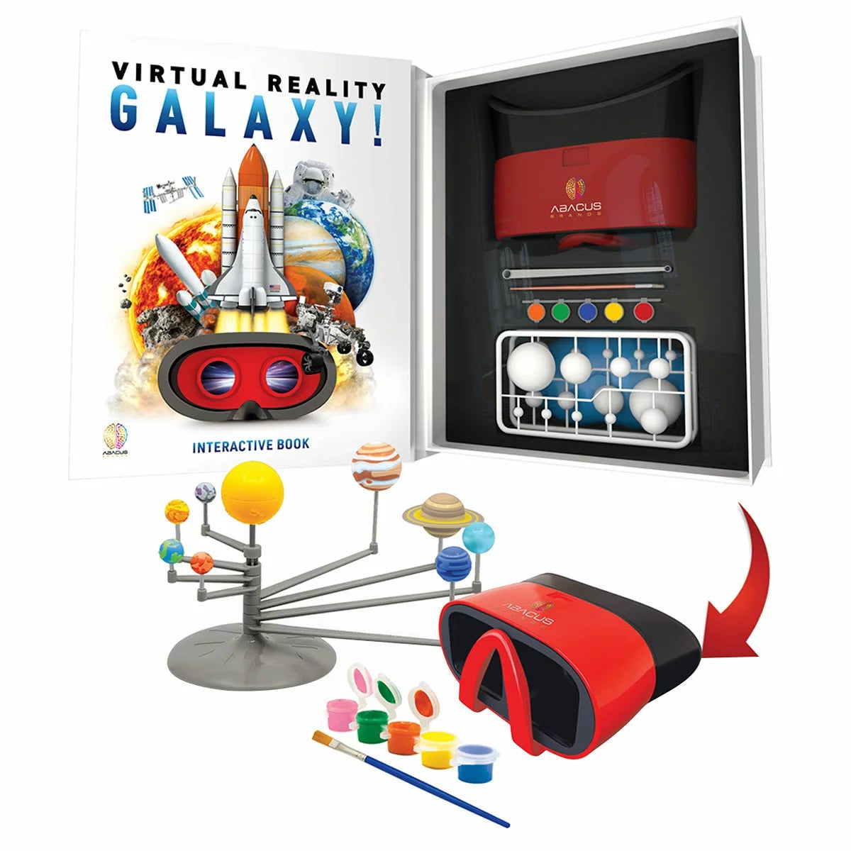Abacus Galaxy VR Gift Set Space Planetarium DK Interactive Book Kids 8+