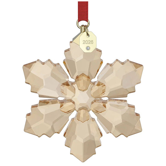 Swarovski Annual Edition Festive Ornament 2026 Golden Shadow Crystal Snowflake