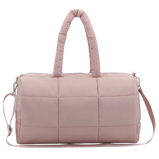 Mytagalongs Cloud Duffle Bag Blush Lightweight Weekender Gym Travel Bag
