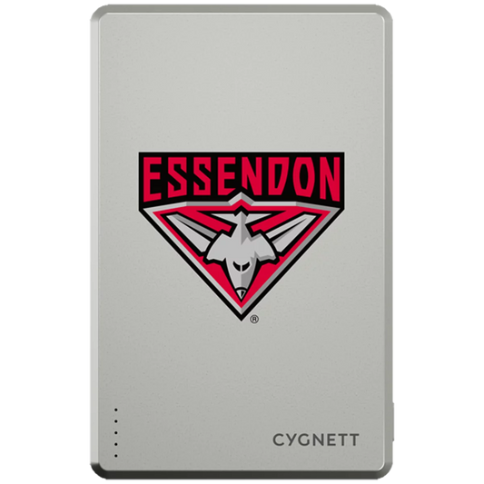 Cygnett Slim Mag Power Bank 5000mAh Essendon Bombers MagSafe Compatible