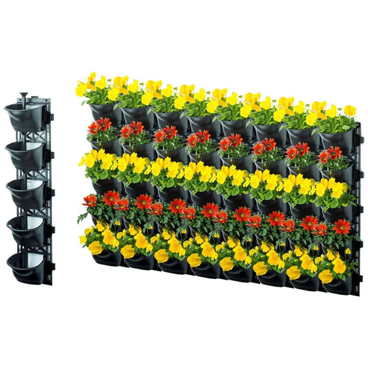 MAZE QUINT Vertical Garden 40 Pots 8 Frames Space Saving Planter