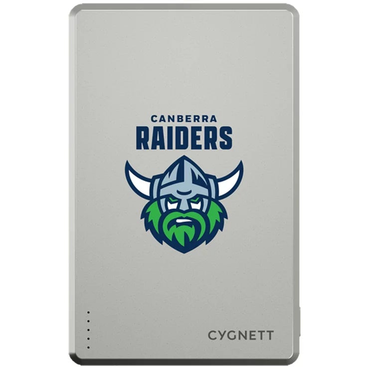 Cygnett Canberra Raiders 5K Mag Power Bank 5000mAh Wireless Charger