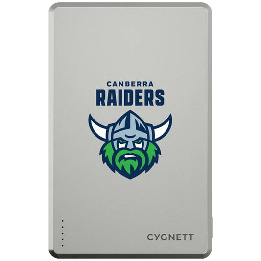 Cygnett Canberra Raiders 5K Mag Power Bank 5000mAh Wireless Charger