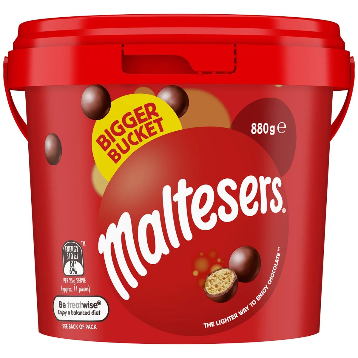 Maltesers XL Party Bucket 880g x 2 Packs Delicious Chocolate Malt Balls 1.76kg
