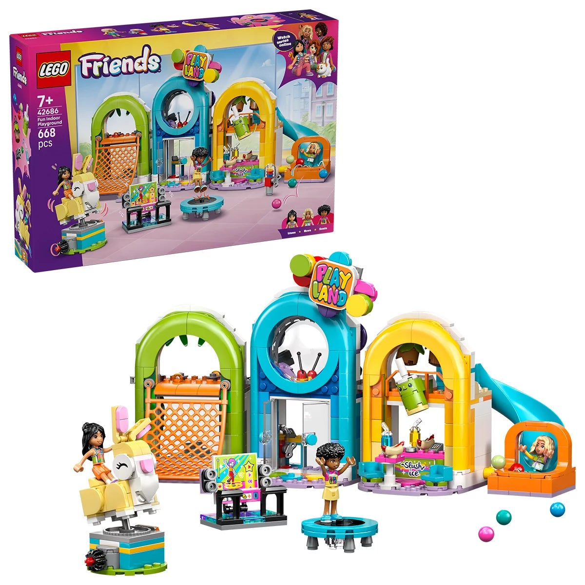 LEGO Friends Indoor Playground 42686 Building Set 668 Pieces Ages 7+