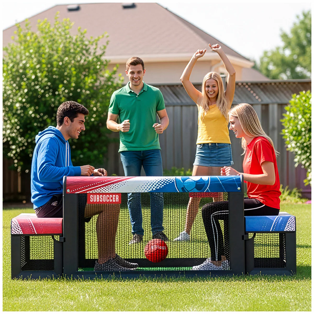 Subsoccer C3 Bench Soccer Game Indoor Outdoor Football Table Family Fun Game