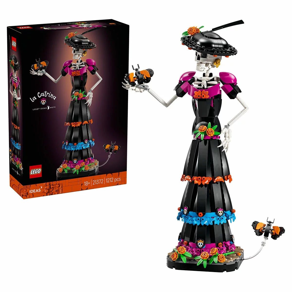 LEGO Ideas La Catrina 21372 Skeleton Figurine Day of the Dead 1212 Pieces 18+