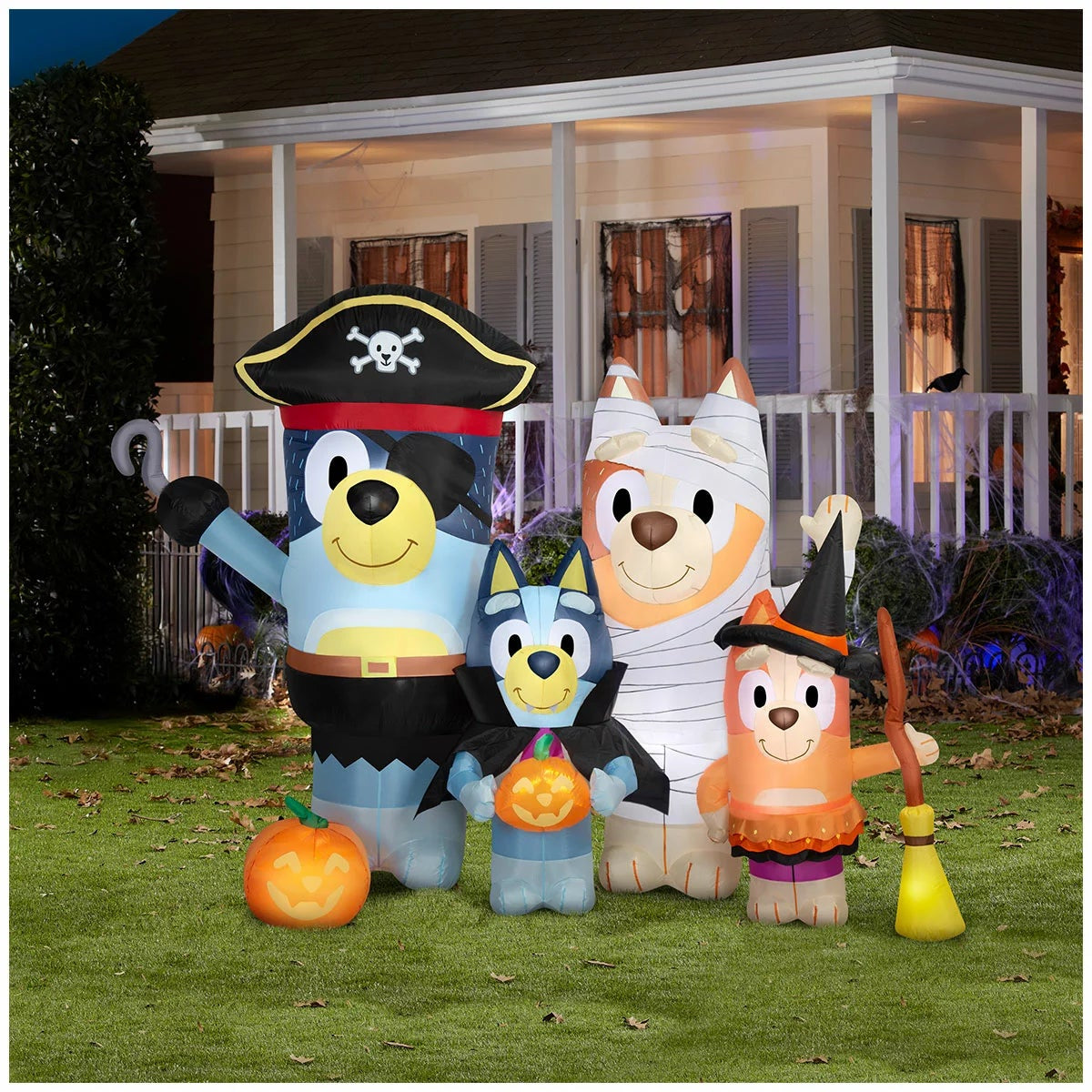Gemmy Bluey Family Halloween Inflatable 198cm LED Outdoor Decoration