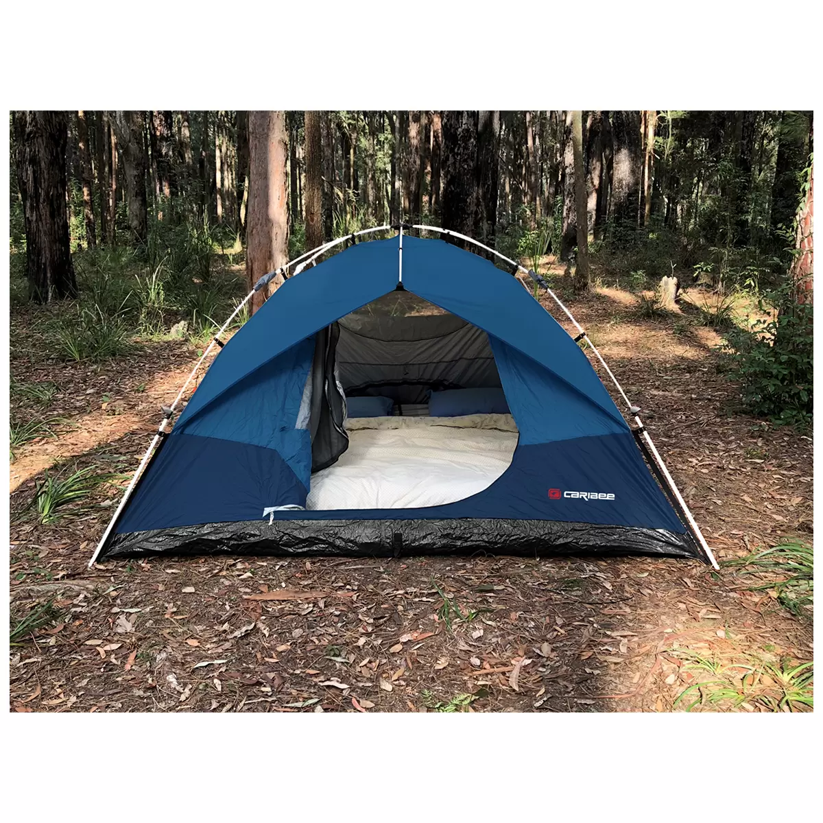 Caribee Spider 4 Person Easy Up Tent Instant Setup Waterproof Camping Tent